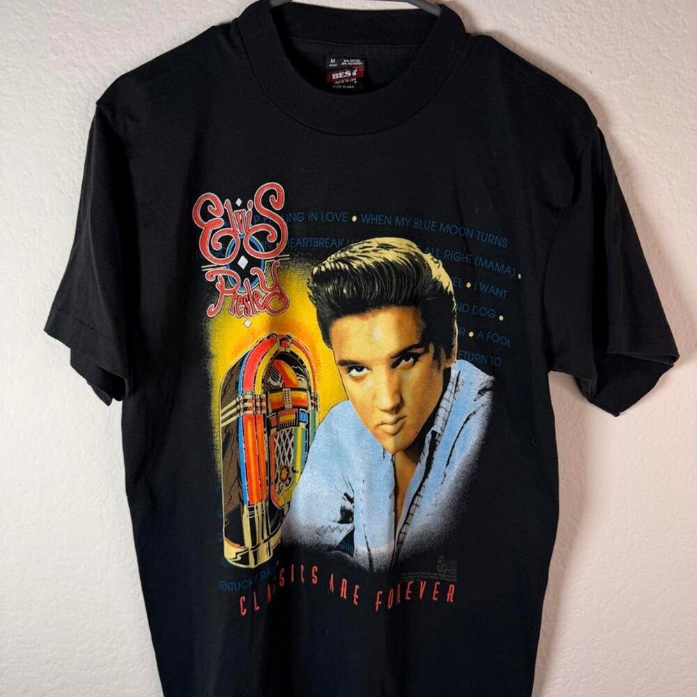 Elvis presley vintage graphic t shirt
